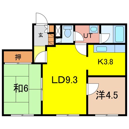 ロイヤルシャトー３条の物件間取画像